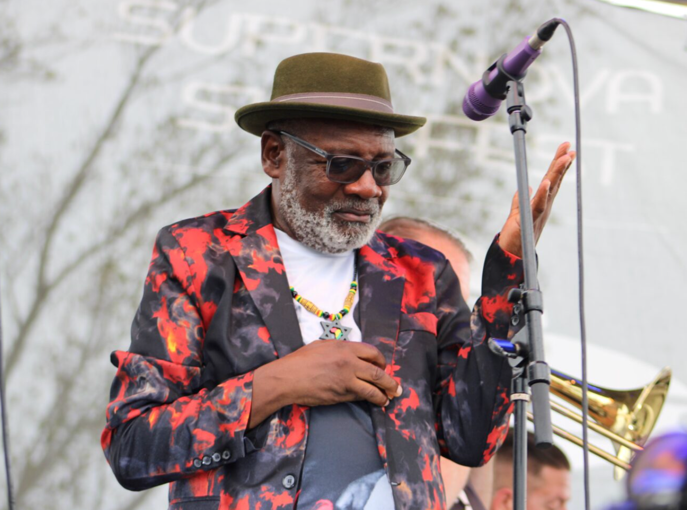Lynval Golding, original and founding member of the Specials, guesting with the Aggrolites. (Credit: Frank Augustyn)