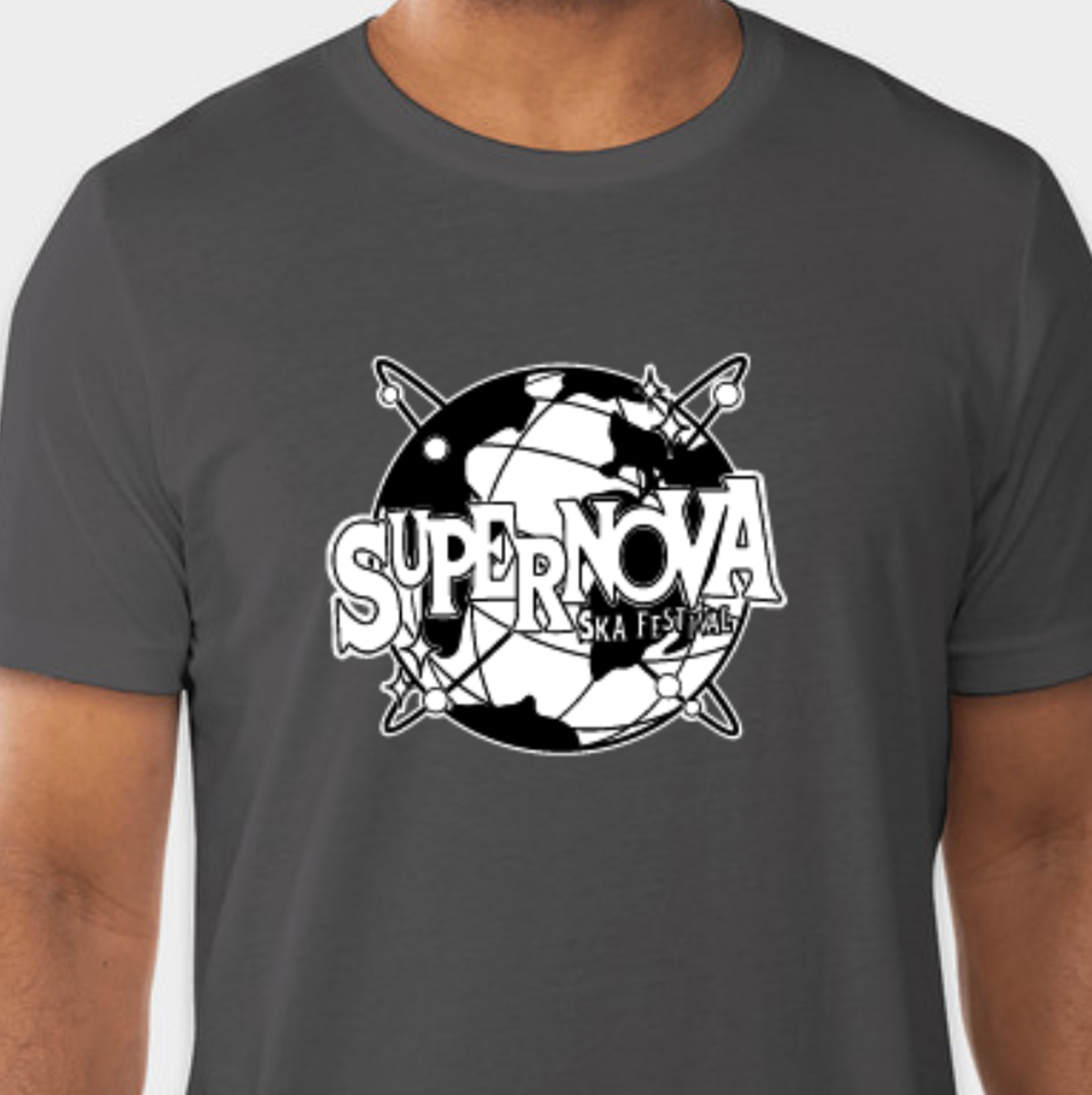 Supernova Ska Festival - Men's Jersey Grey T-Shirt