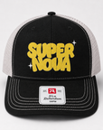 Supernova Font Trucker Cap - Richardson • Black-Khaki