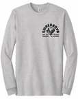 Supernova Great Heron Long Sleeve Light Grey Tee with Line-Up