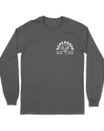 Supernova Great Heron Long Sleeve Heather Grey Tee with Line-Up