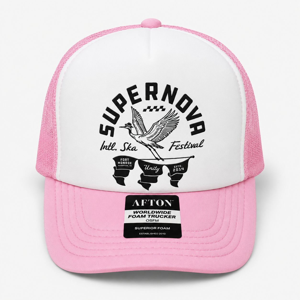 Supernova Great Heron Hat in Pink Truck Hat