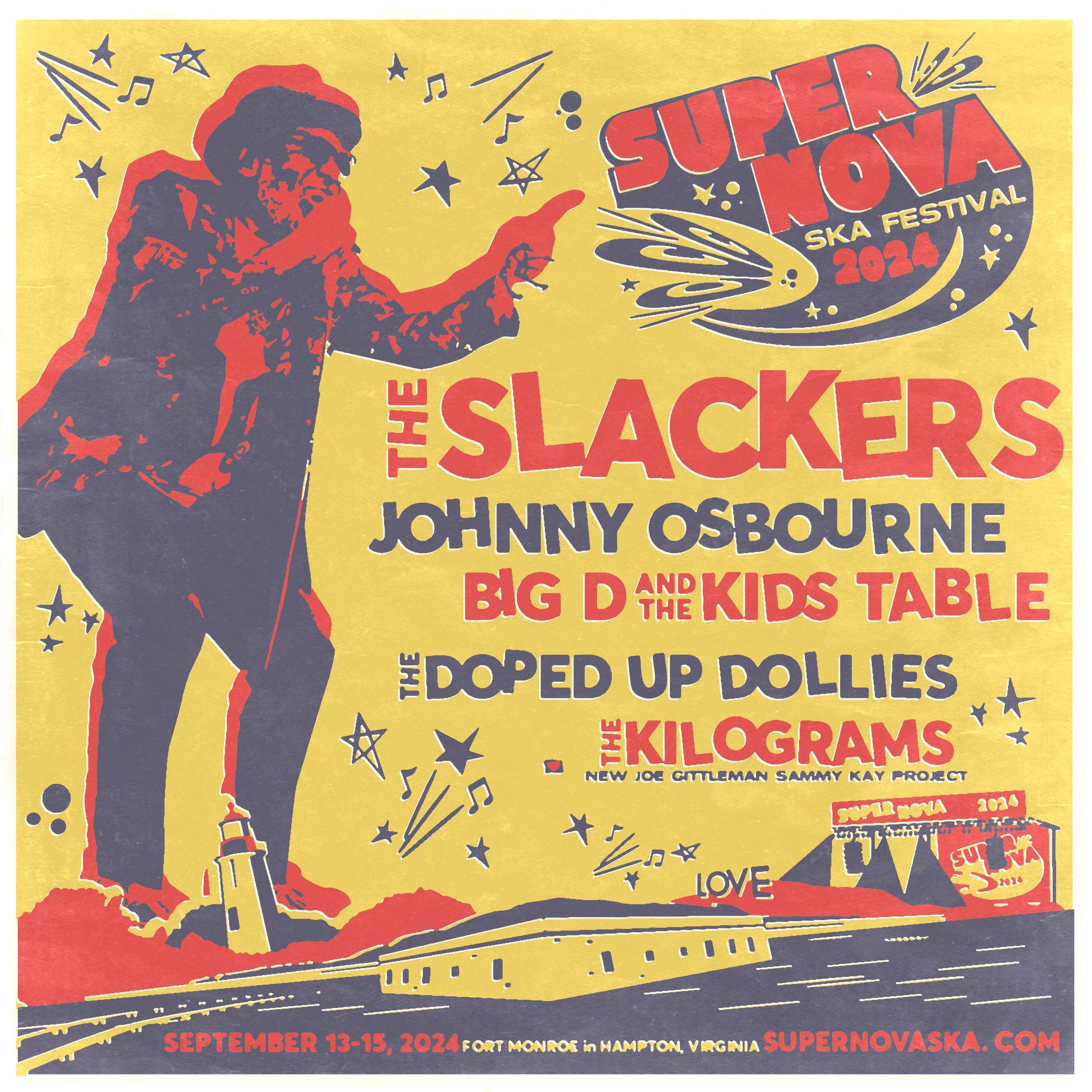 The Slackers, Johnny Osbourne, Big D & the Kids Table, The Doped Up Dollies, and The Kilograms