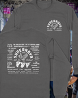 Supernova Great Heron Long Sleeve Heather Grey Tee with Line-Up