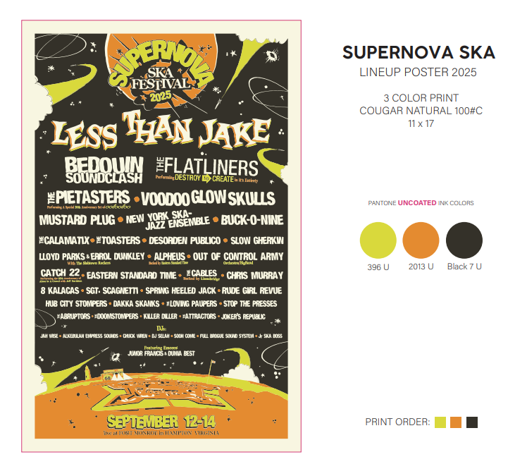 2025 Supernova Poster - Screen Printed 11x17