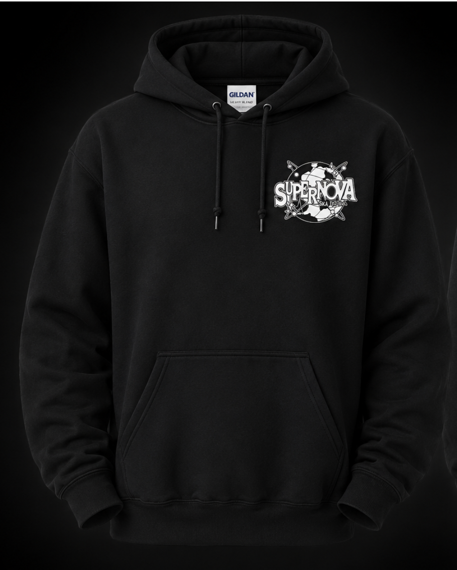 Supernova Great Heron Black Hoodie